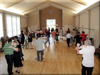 Students dancing the tango at a workshop taught by Jorge Torres